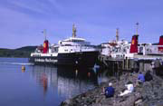 CalMac ferries at Kennacraig in West Loch Tarbert (KINT 0030)